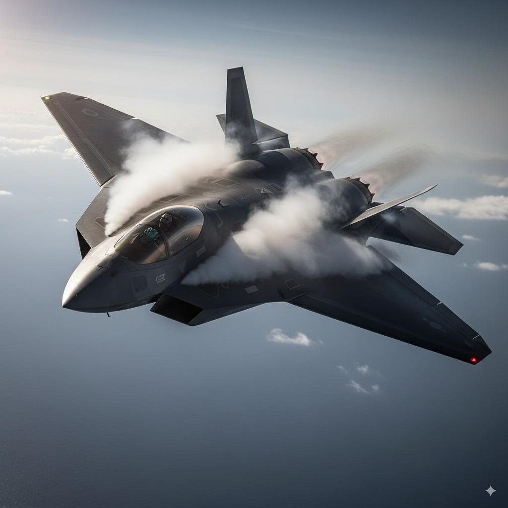 generative imagery of a fighter jet from google's latest text to image model