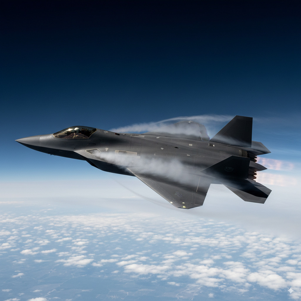 generative imagery of a fighter jet from google's latest text to image model